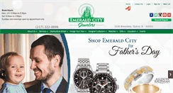 Desktop Screenshot of emeraldcityjewelers.com
