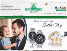 Tablet Screenshot of emeraldcityjewelers.com