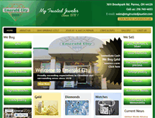 Tablet Screenshot of emeraldcityjewelers.net